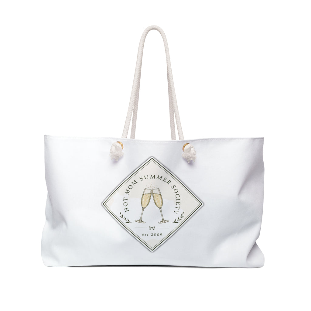 Weekender Bag — 'Hot Mom Summer Society' Champagne Tote