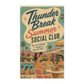 Summer Social Club Tea Towel — Retro Poolside Vintage Beach Kitchen Towel