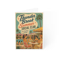 Retro 'Thunder Break Summer Social Club' Greeting Cards – Vintage Pool Party Note Cards (Pack of 1, 10, 30, 50)