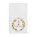 Mimosa Social Hand Towel — Floral Champagne Brunch Kitchen Towel