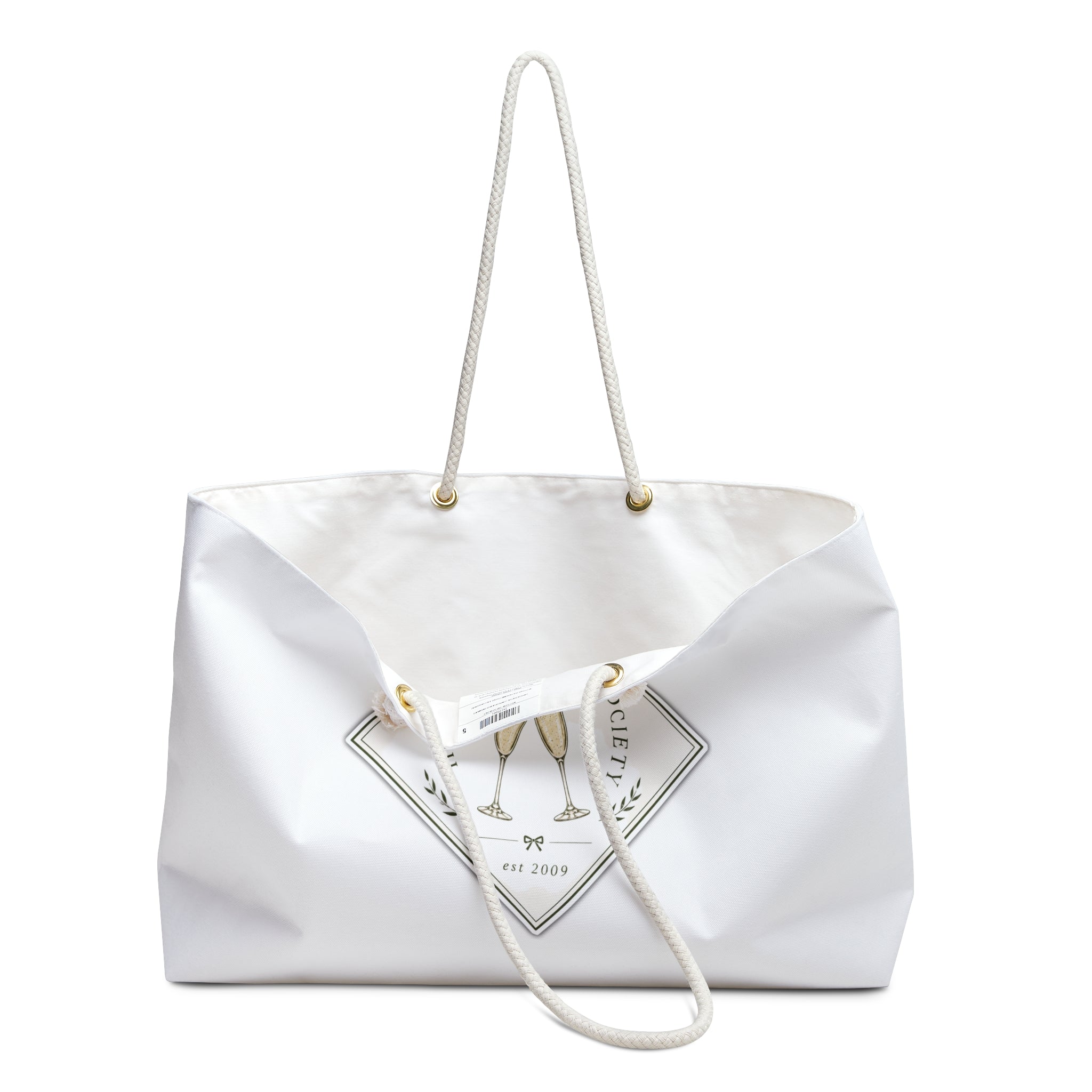 Weekender Bag — 'Hot Mom Summer Society' Champagne Tote