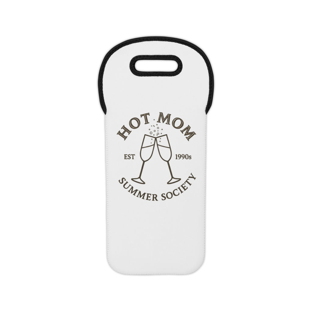 Wine Tote - "Hot Mom Summer Society" Insulated Bottle Carrier