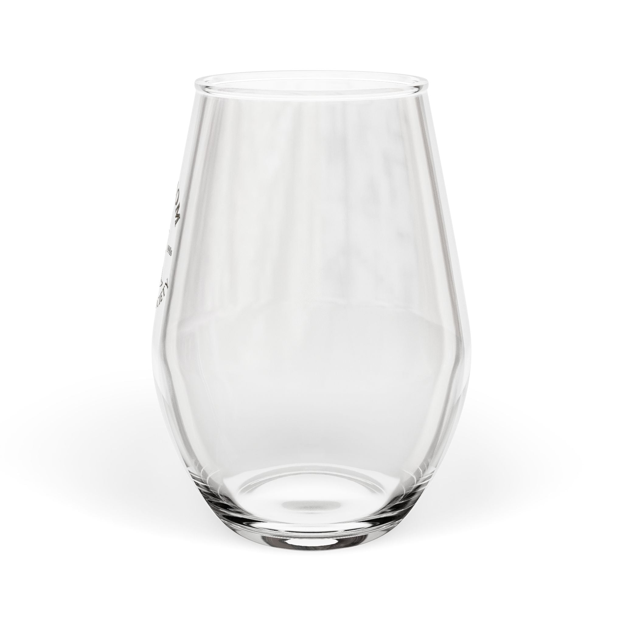 Stemless Wine Glass — "Hot Mom Summer Society" Engraved Glass, 11.75 oz