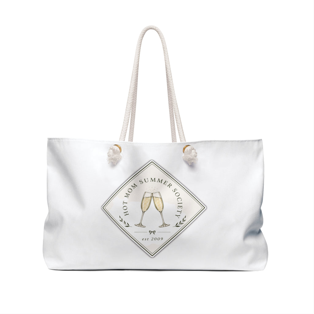 Weekender Bag — 'Hot Mom Summer Society' Champagne Tote
